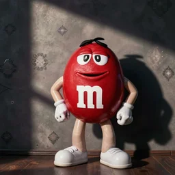 Eminem disguised as an M&M’s mascot