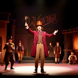 photograph from the stage production of Willy Wonka and the Chocolate Factory 1924