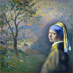 a landscape painting so beautiful and universally loved it creates peace on earth by claude monet, by johannes vermeer, by velazquez, by cezanne, by gaston bussiere, masterpiece