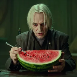film still of voldemort as a watermelon