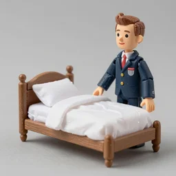 tracey emin's bed, stop motion vinyl action figure, plastic, toy, butcher billy style