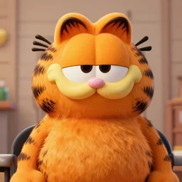 garfield in real life, garfield is bald, bald garfield, bald, photo
