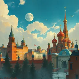 sputnik. highly detailed, digital painting, watercolor, soviet realism, engraving, artstation, concept art, smooth, sharp focus, sharp light, vivid grunge, manga, illustration, unreal engine 5, 8 k, art by bilibin and kuvshinov and malevich and mucha