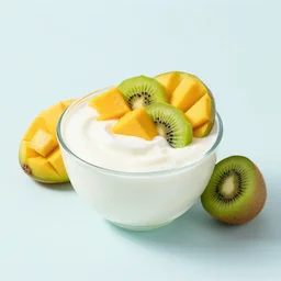 yougurt with mango and kiwi fruits beautiful still life by vincent van gogh
