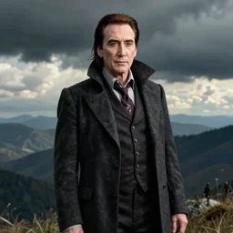 detailed ultrarealistic medium shot photography of nicholas cage as nosferatu klaus kinski cinematic