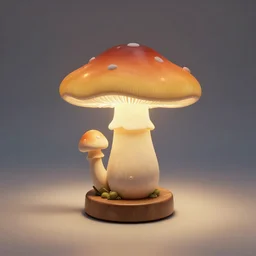mushroom lamp design, concept design