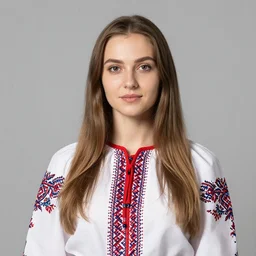 photo of a stereotypically ukrainian young woman