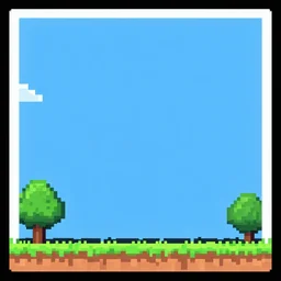 pixel art game over screen, high res