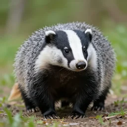 photorealistic buff badger. hyperdetailed photorealism