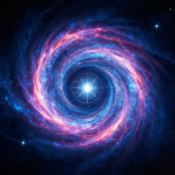 intergalactic stargate portal to another world with a swirling plasma energy field and stars in the background, style of doctor strange, occult symbols