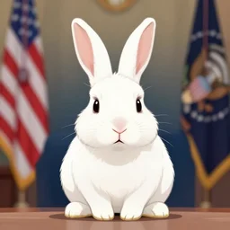 Joe Biden in a rabbit suite