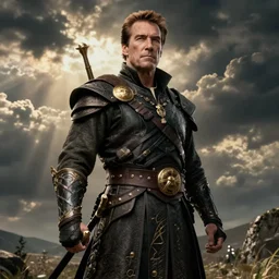 arnold schwarzenegger as an elden ring boss