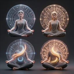 quantum hypnotic patterns for meditation, 4 d, masterpiece. rendered in blender, ultra realistic, smooth shading, ultra detailed, high resolution, cinematic, unreal 6,, fine details, studio lighting, subtle shadows, in style of zeen chin, photorealism, hyper realism, octane render, hyper detailed, canon eos r 3, f / 1. 4, iso 2 0 0, 1 / 1 6 0 s, medium shot, 8 k, raw, unedited, in - frame,