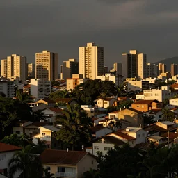 a peaceful quiet neighborhood in sao paulo