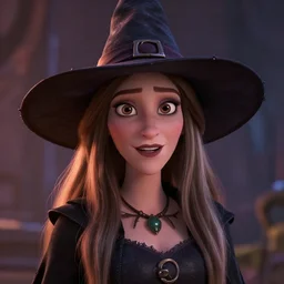 one witch portrait pixar style by tristan eaton _ stanley artgerm and tom bagshaw