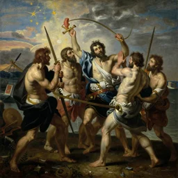 the voyage of the damned, oil on canvas, 1 8 8 3, highly detailed