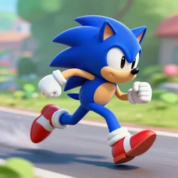 sonic running so fast he breaks time
