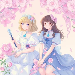 music album cover of pastel princesses by akihiko yoshida