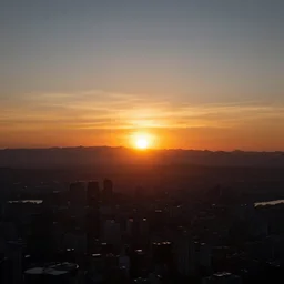 Sunset from space