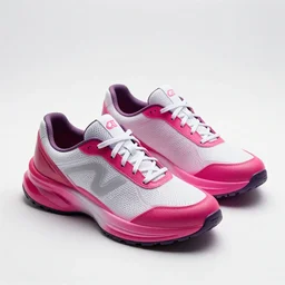 A pair of sneakers With an aerodynamic, design inspired by In the dragon fruit