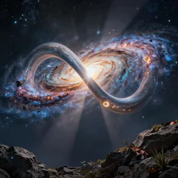 infinity in realistic style