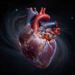 the heart of a collapsing star, hubble