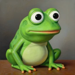 beautiful painting of pepe the frog by rene magritte, high detail, high resolution
