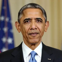 portrait of a white obama