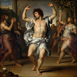 detailed, sharp, Siddhartha dancing to disco song by Alexandre Cabanel. Renaissance painting. featured on artstation, HD, 8K, highly detailed, good lighting, masterpiece.