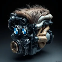 bmw engine made of human body parts with some hair, realistic, professionally, professionally color graded, intricate, elegant, highly detailed, centered, digital painting, artstation, concept art, smooth, artgerm, tomasz alen kopera, peter mohrbacher, donato giancola, mucha, joseph christian leyendecker, wlop