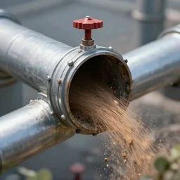 the stable diffusion ai model leaking out of a pipe