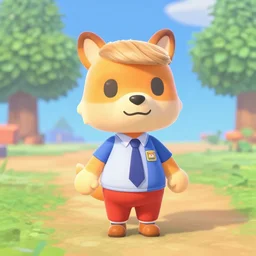 Donald Trump as an Animal Crossing character