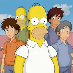 homer simpson, portrait shinkai makoto studio ghibli studio key hideaki anno sakimichan stanley artgerm lau rossdraws james jean marc simonetti elegant highly detailed digital painting artstation pixiv