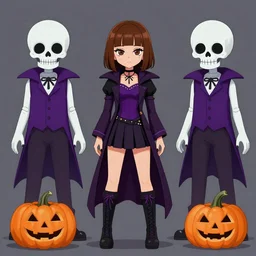 a emo lisa frank rockstar vampire kraken npc designs for halloween splat fests in splatoon by nintendo with Jamie Hewlett and genndy tartakovsky as the lead designers