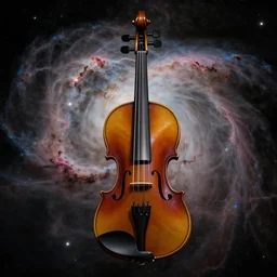 A photo of a nebula that has the shape of a violin taken by James Webb