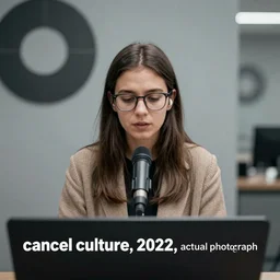 “ cancel culture, 2 0 2 2, actual photograph ”