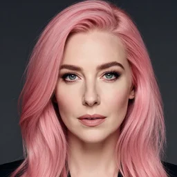 a beautiful woman with pink hair and fair skin, portrait photograph, nikon 3 5 mm, photograph by annie leibovitz and steve mccurry,
