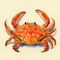 orange crab drawn by renee french
