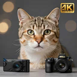a cat [ [ [ shark ] ] ] hybrid professional photograph, studio, 4 k, nikon, bokeh
