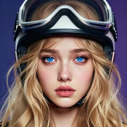 ! girl, sad look, big blue eyes, nest hair, long beautiful hair, helmet of hair!!! beauty girl portrait, face in detail, big sad eyes, blonde hairstyles, hair everywhere, by aykut, by kuvshinov, poster, golden ratio, render, colorful