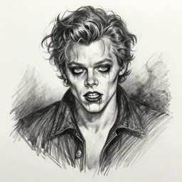 pencil sketch of harry styles, horror, by junji ito, macabre, grotesque, eldritch, love craft