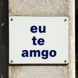 a sign saying eu te amo ana livia