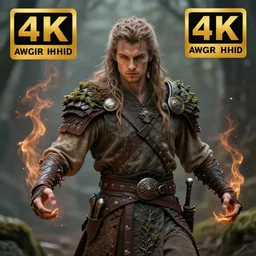 photo of a druid warrior with earth powers, highly detailed, 4 k, hdr, smooth, sharp focus, high resolution, award - winning photo