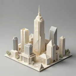 origami mini city, modern, intricate, elegant, highly detailed, digital painting, artstation, concept art, smooth, sharp focus illustration, art by afshar petros and krenz cushart and artem demura and tony sandoval
