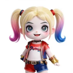 dora the explorer as harley quinn