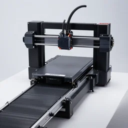 prusa conveyor belt 3 d printer, high - end fashion photoshoot