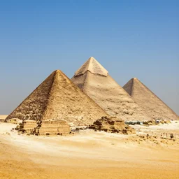 egyptian pyramids in their or days