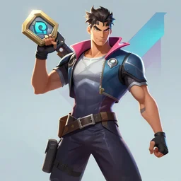 Jett, Valorant key art by T B Choi