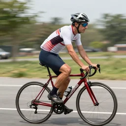 photograph of a fish riding a bicycle