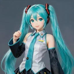 classical romantic painting of hatsune miku, blue hair